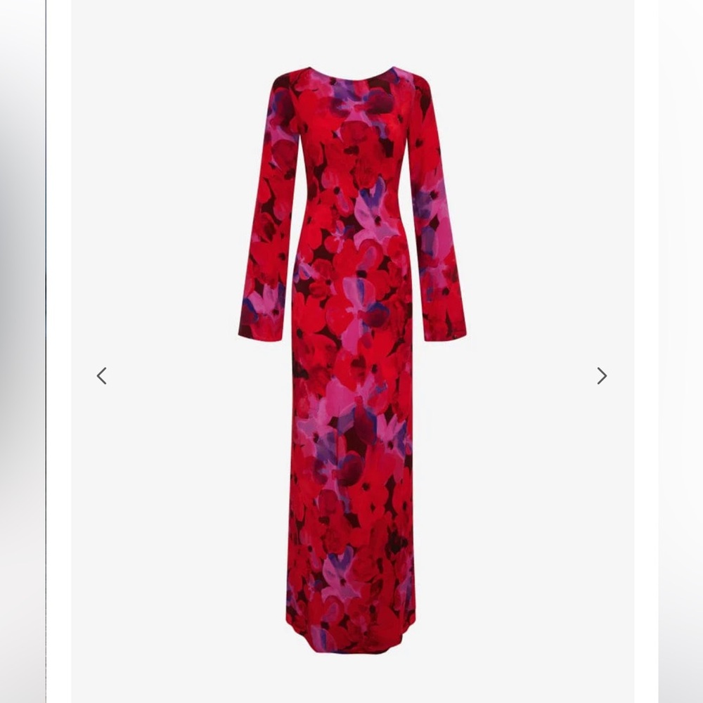 Rumored Red and Purple Backless Dress